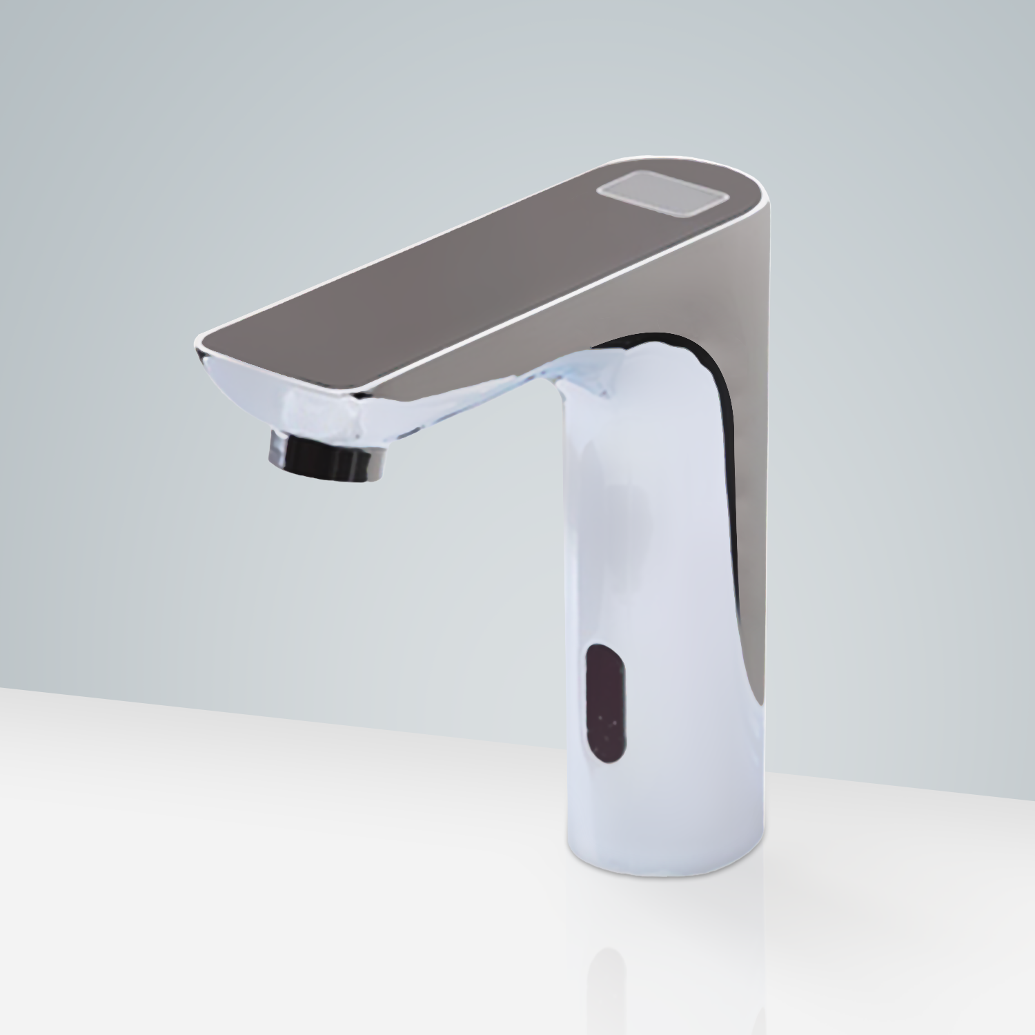 Romo Commercial Digital Display Automatic Motion Sensor Faucet - Black Top